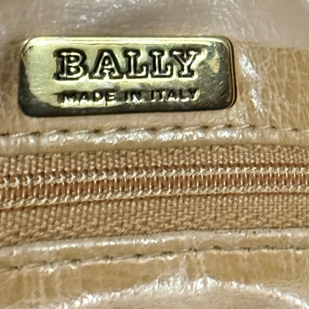 Bally Two-Tone Brown Leather Boston Bag - Picture 13 of 16